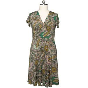 Karina Dresses Carolyn S/M Green Canyon Paisley